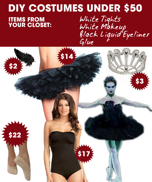 DIY Halloween Costumes Under 50 Natalie Portman's Black Swan