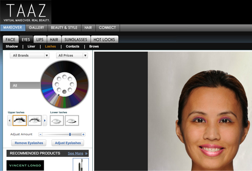 Virtual com www makeover taaz 