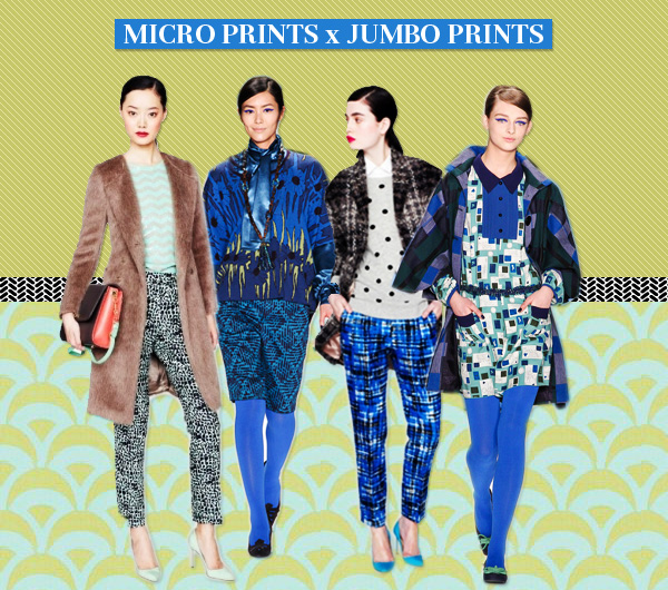 Unexpected Fashion Companions: Micro and Jumbo Prints