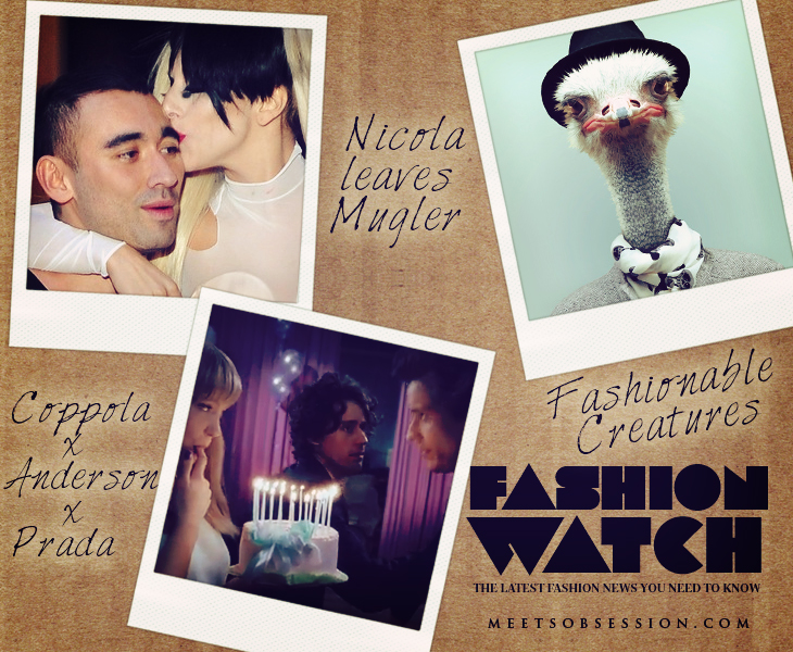 Fashion Watch: Nicola Formichetti Leaves Mugler, Roman Coppola And Wes Anderson’s Prada Film, More On Angelina Jolie’s Jewelry Line