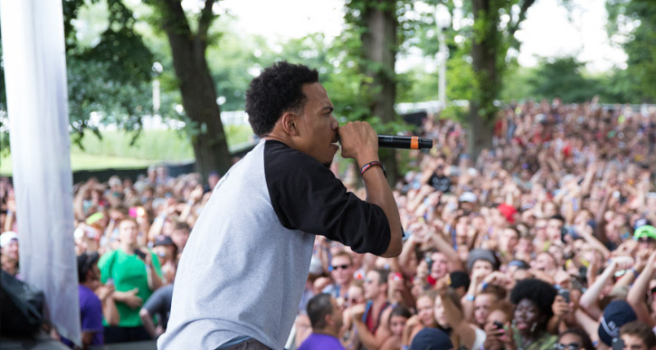 Chance the Rapper performs live at Lollapalooza 2013. Photo: Jack Edinger