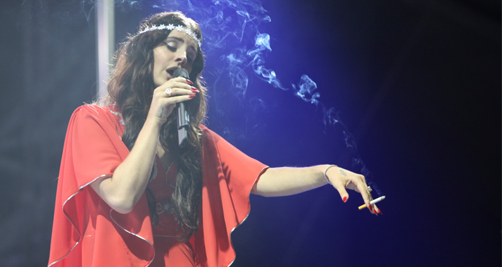 Lana Del Ray performs live at Lollapalooza 2013. Photo: Will Rice