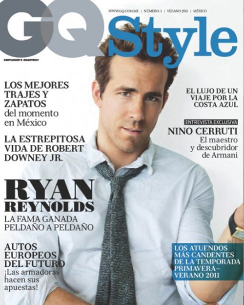 COVERED: Ryan Reynolds for GQ Style Mexico Spring Summer 2011 Cover ...